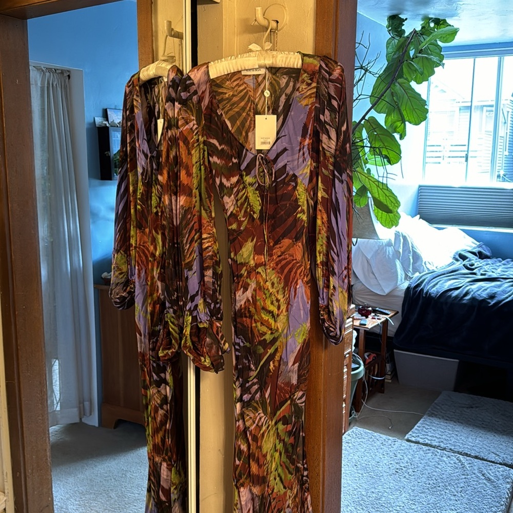 💜 NWT Women’s Rat & Boa Daliana Dress Max with Side Slit 💜 - Picture 6 of 9